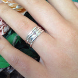 Set of 4 Sterling Silver Rings