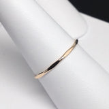 Set of 5 Two-Tone Sterling Silver/Gold-Filled Rings